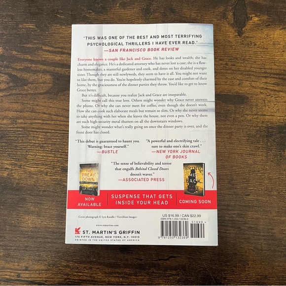 Behind Closed Doors By B.A. Paris N1 - Picture 2 of 6